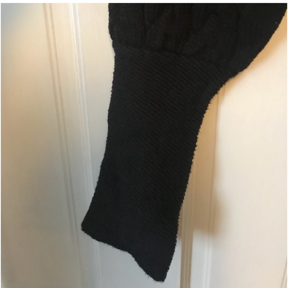 Free People Black Cable Knit Sweater Dress - Picture 4 of 4